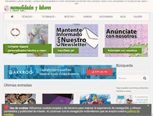 Tablet Screenshot of manualidadesylabores.com